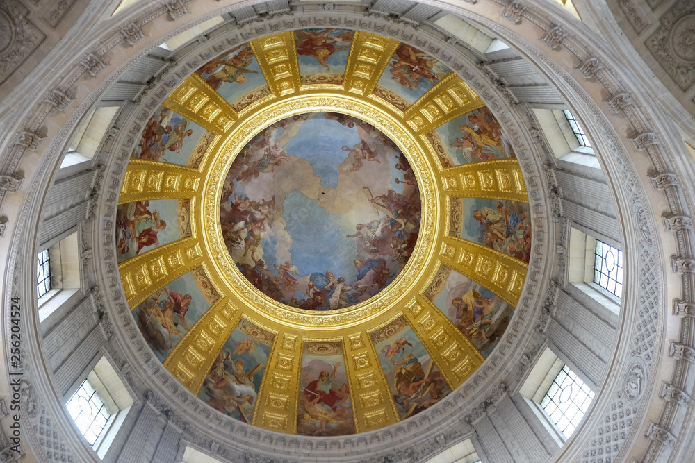 Dome of Les Invalides, Cathedral of Saint-Louis des Invalides, Paris, France
