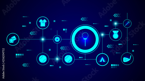 ring on circus icon. From Web set