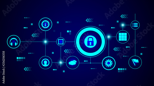 castle in a circle icon. From Web set