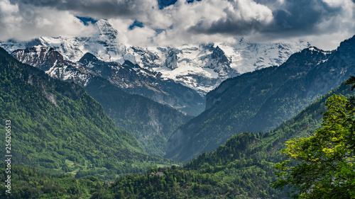 Fototapeta Naklejka Na Ścianę i Meble -  Switzerland, scenic view on Interlaken and Alps