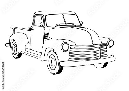 sketch pickup vector