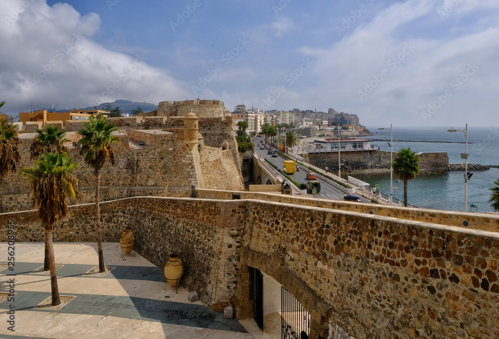 Ceuta, Spain. The Royal Walls of Ceuta are a line of fortification in Ceuta, an autonomous Spanish city in north Africa. The walls date to 962.