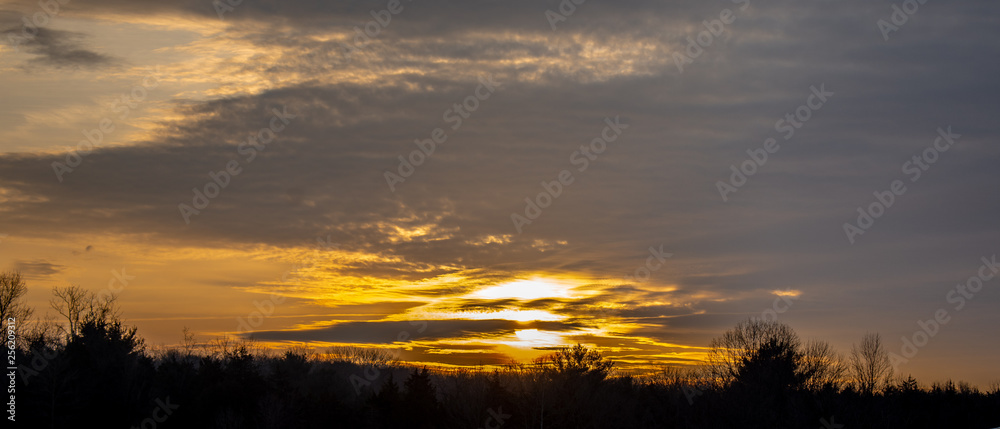 Fototapeta premium wschód słońca jazdy