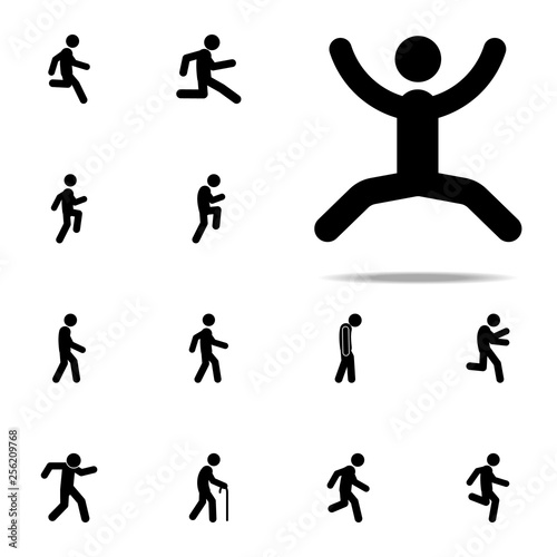 man  jump icon. Walking  Running People icons universal set for web and mobile
