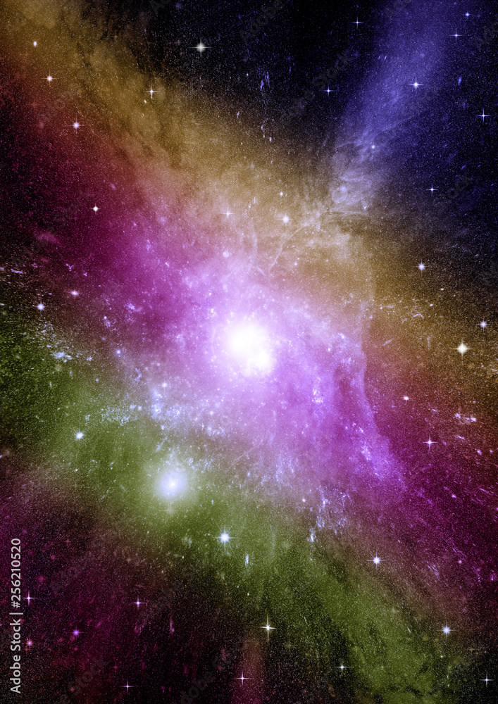 galaxy in a free space galaxy in a free space