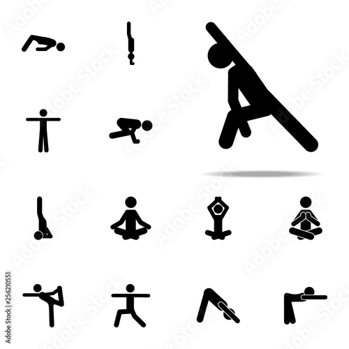 flexible, yoga icon. yoga icons universal set for web and mobile