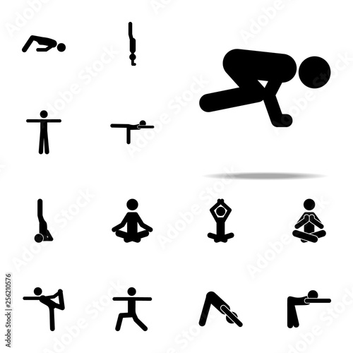 handastand, yoga icon. yoga icons universal set for web and mobile