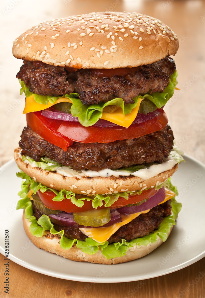 Super sized hamburger Super sized hamburger