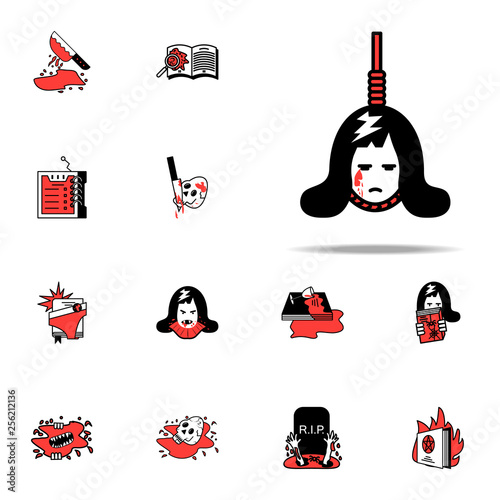 killing genre icon. Literary genres icons universal set for web and mobile