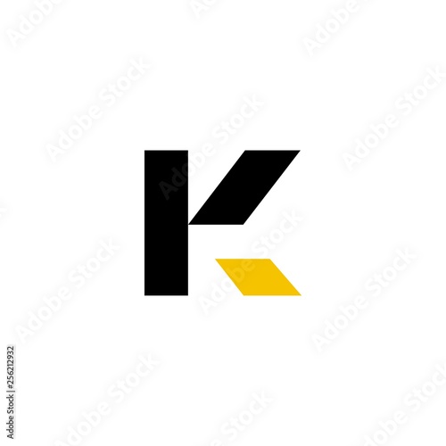 K logo initial letter design template vector