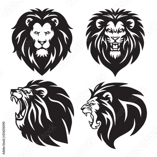 Lion Logo Set Collection. Premium Design Vector Illustration Package