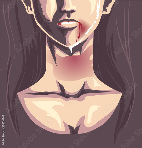 Girl Domestic Abuse Illustration