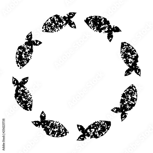 Black and white grunge hand...