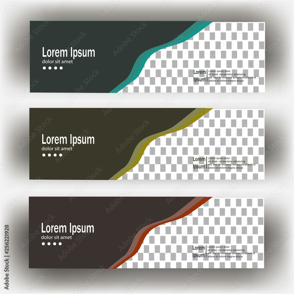 Fototapeta premium abstract modern geometric header banner template illustration vector