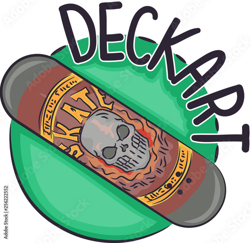 Icon Skateboard Deck Art Il...