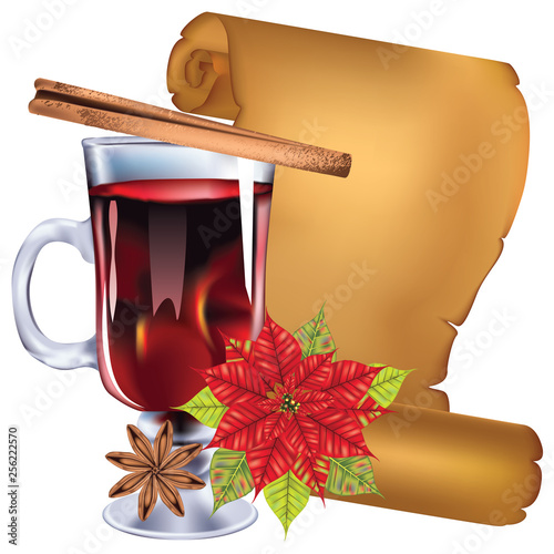 Glass of mulled wine