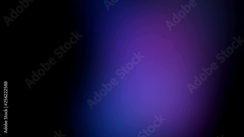 Abstract looped background with multicolored gradients pulsing and moving in darkness