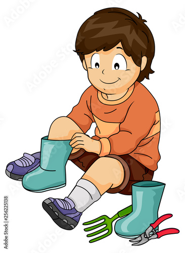 Kid Boy Wear Gardening Atti...