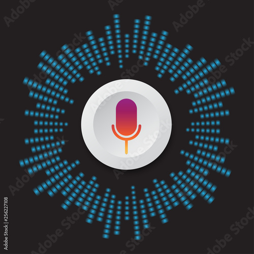 line soundwave abstract background