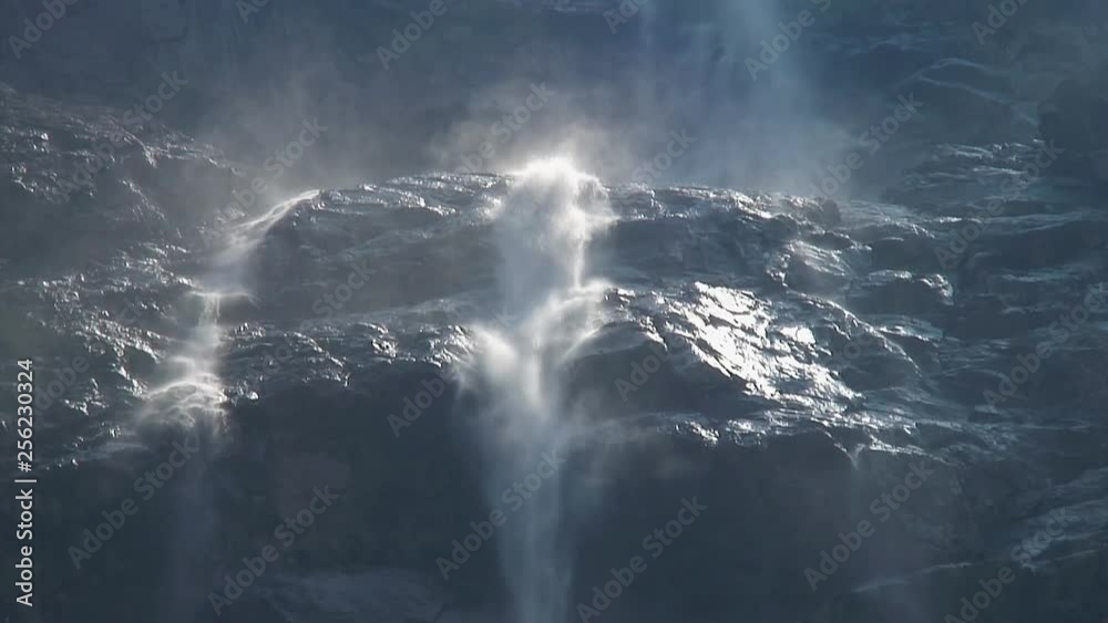 Caucasus. Ossetia. Gorge Midagrabin. Waterfalls Caucasus. Ossetia. Gorge Midagrabin. Waterfalls