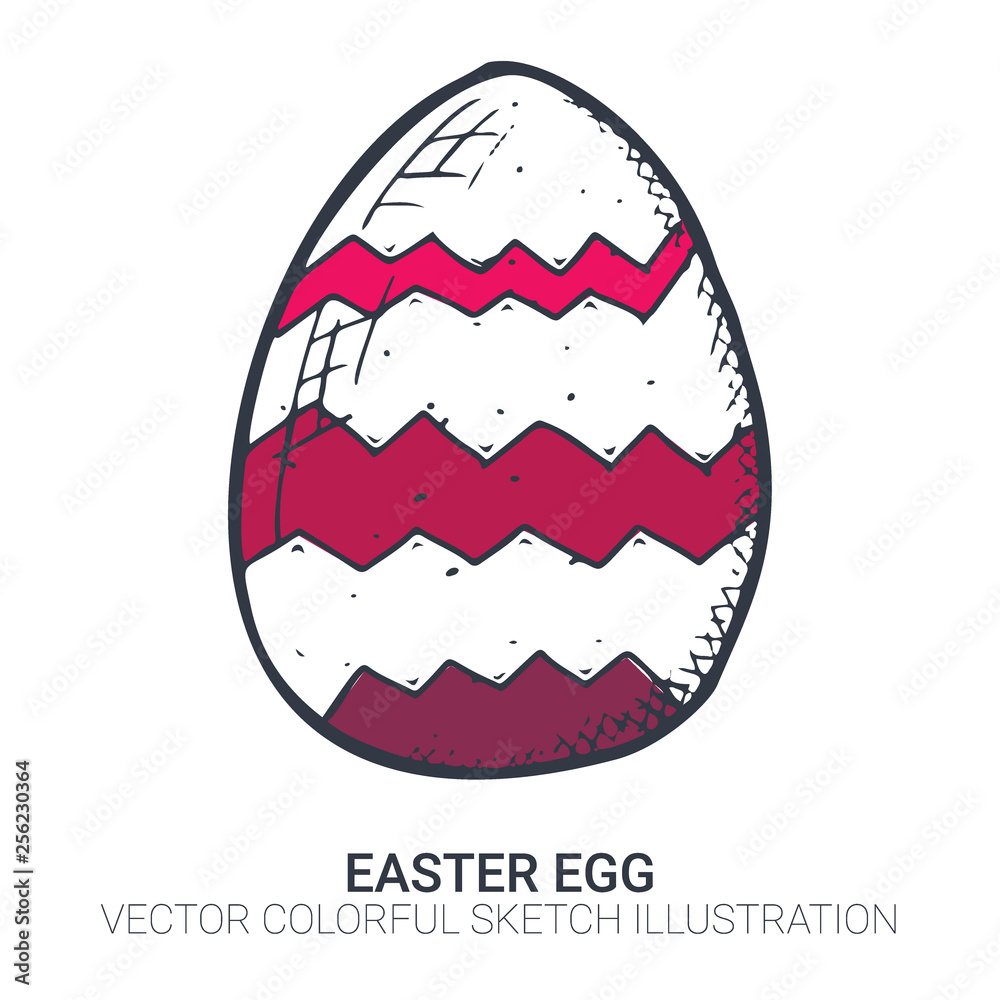Easter egg in doodle style. Hand drawn illustration. Banner background. Easter egg in doodle style. Hand drawn illustration. Banner background.