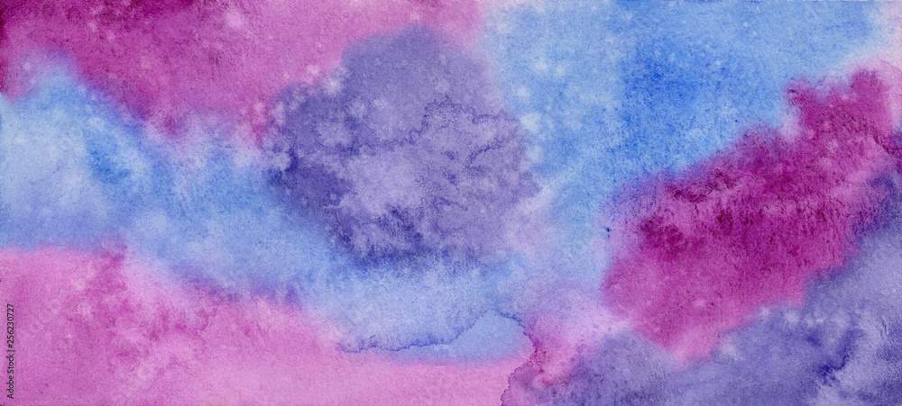 Fototapeta premium Abstract background purple violet watercolor 
