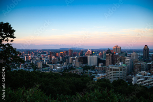Skyline view on Montreal