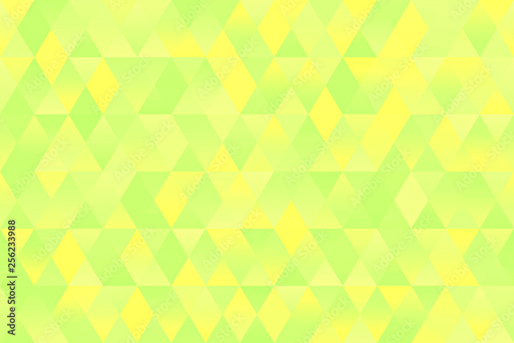 Light Yellow Green Triangle Pattern Seamless Geometric Pastel Spring Rhomb Background