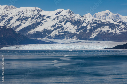 Hubbard glacier and icy water, Alaska