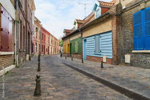Alley with colorful houses in old town of Amiens © Robert Kneschke