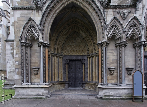 Ancient architecture entrance door