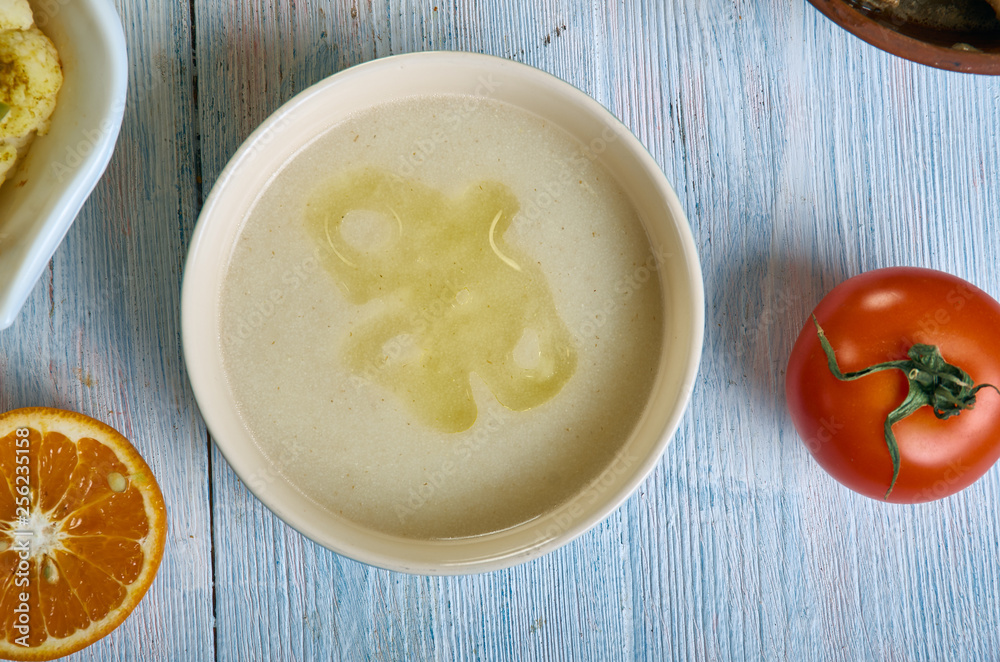 Moroccan Semolina Soup With Saffron Moroccan Semolina Soup With Saffron