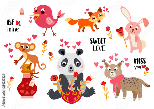 Big Valentine's Day set a cartoon characters