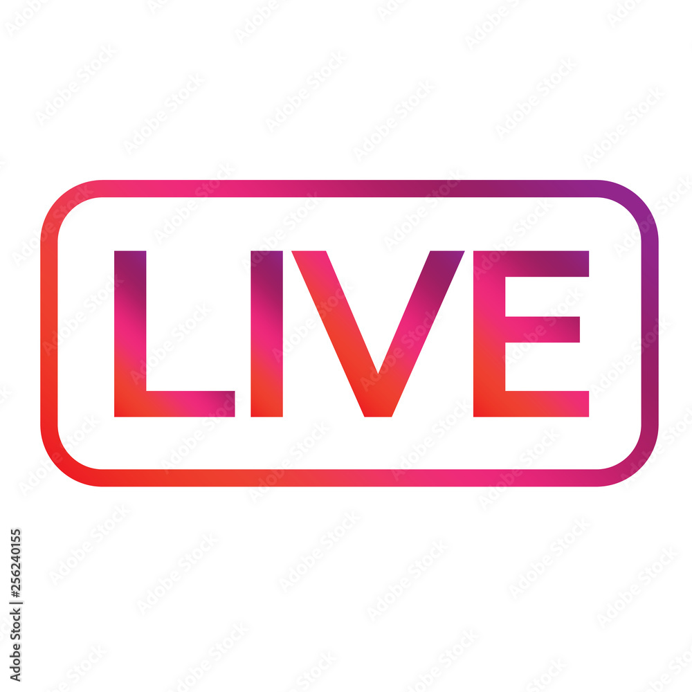 Live Streaming online sign vector design Live Streaming online sign vector design