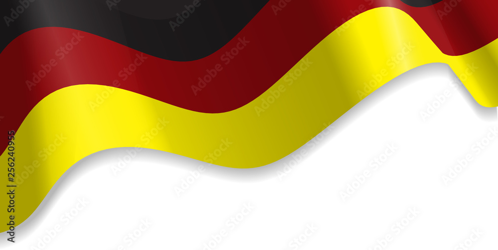 national flag of the Germany waving Vector. national flag of the Germany waving Vector.