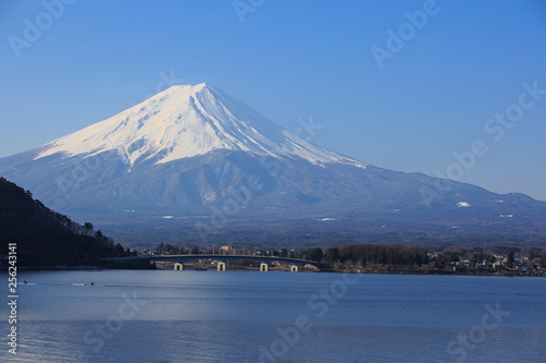 Mount Fuji in early spring.