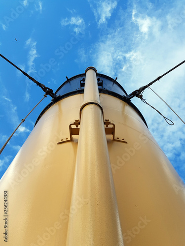 Orange and Black Smoke Stack from the White Star Line Tender Ship SS Nomadic in Belfast