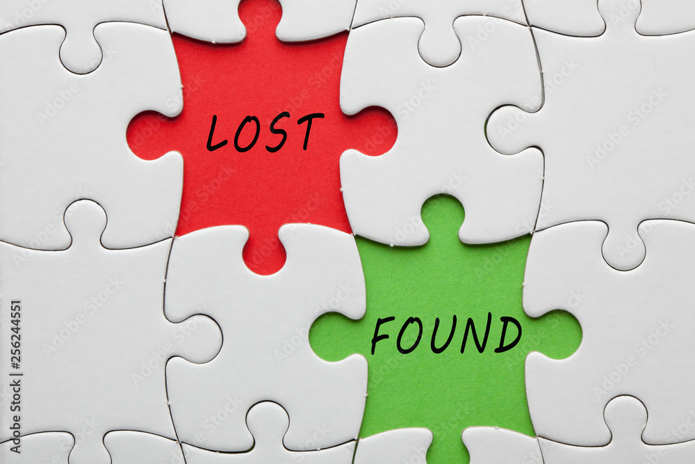 Fototapeta premium Lost Found Concept
