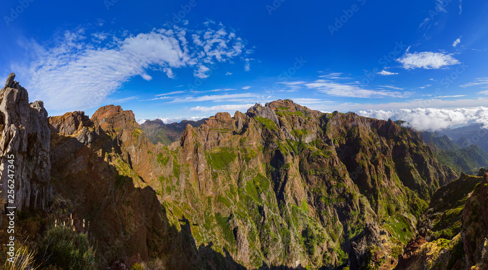 Pico do Arierio and Pico Ruivo - Madeira Portugal Pico do Arierio and Pico Ruivo - Madeira Portugal