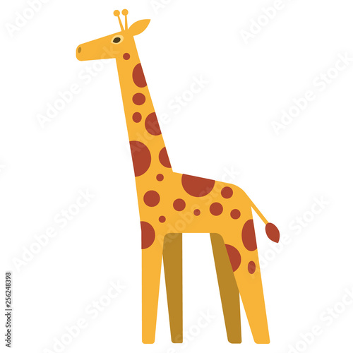 giraffe flat illustration
