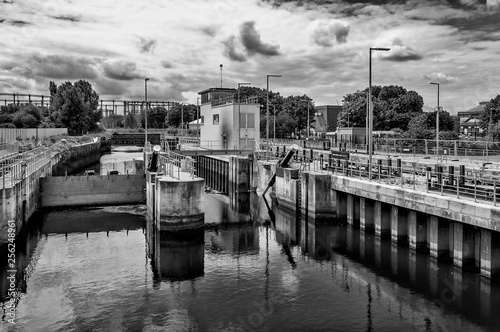 Three Mills Lock, London, England, UK. 