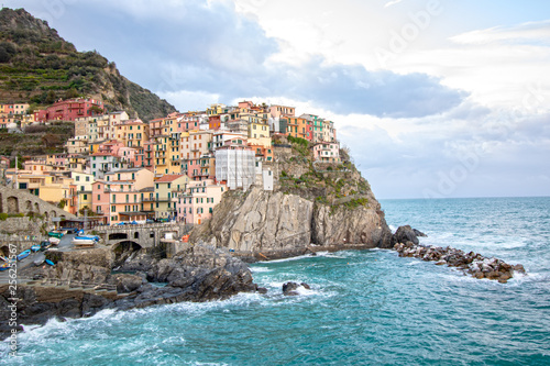 view of Manarola at dawn