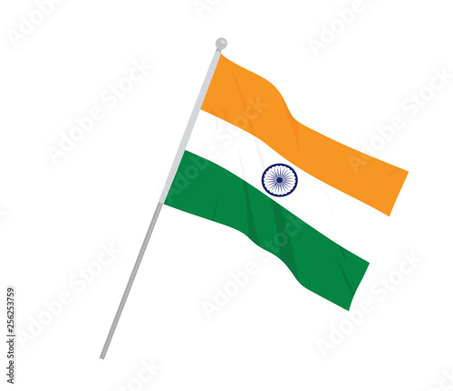 India flag. vector illustration