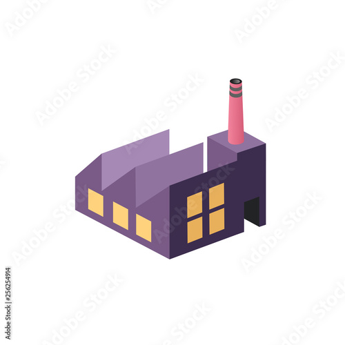 Flat isometric style