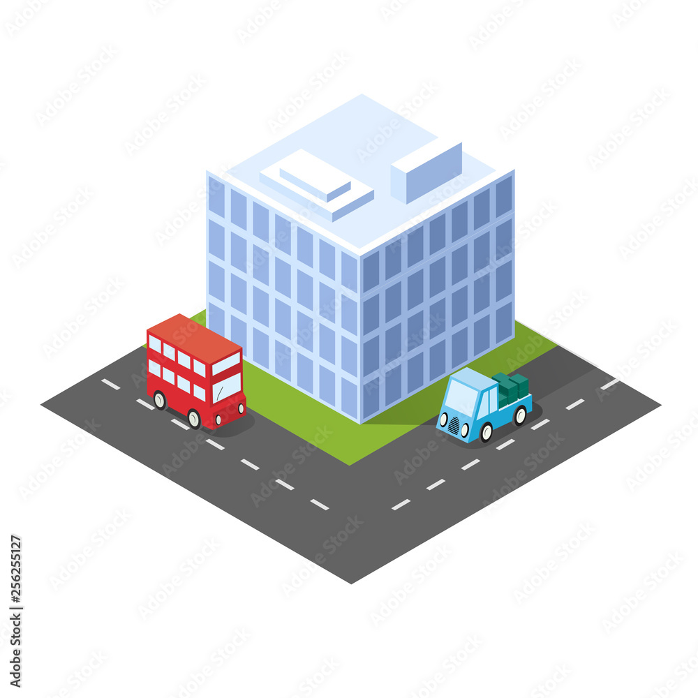 Style flat isometric