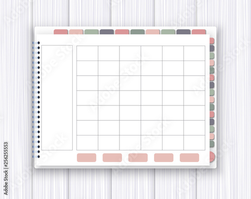 Digital planner template