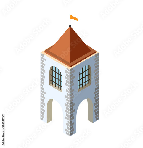 Fort fortress castle isometric