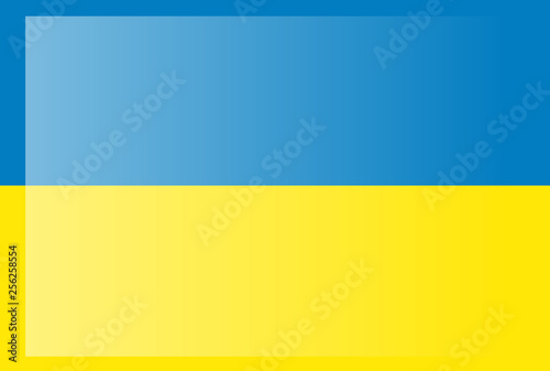 Ukraine flag, official colors and proportion correctly. National Ukraine flag. Flat