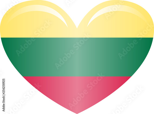 Free Download Lithuania flag, official colors and proportion correctly. National Lithuania flag. Flat - GFXLoad