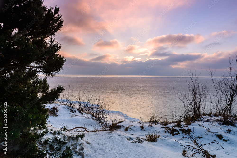 Pucka Bay in winter time. Pucka Bay in winter time.